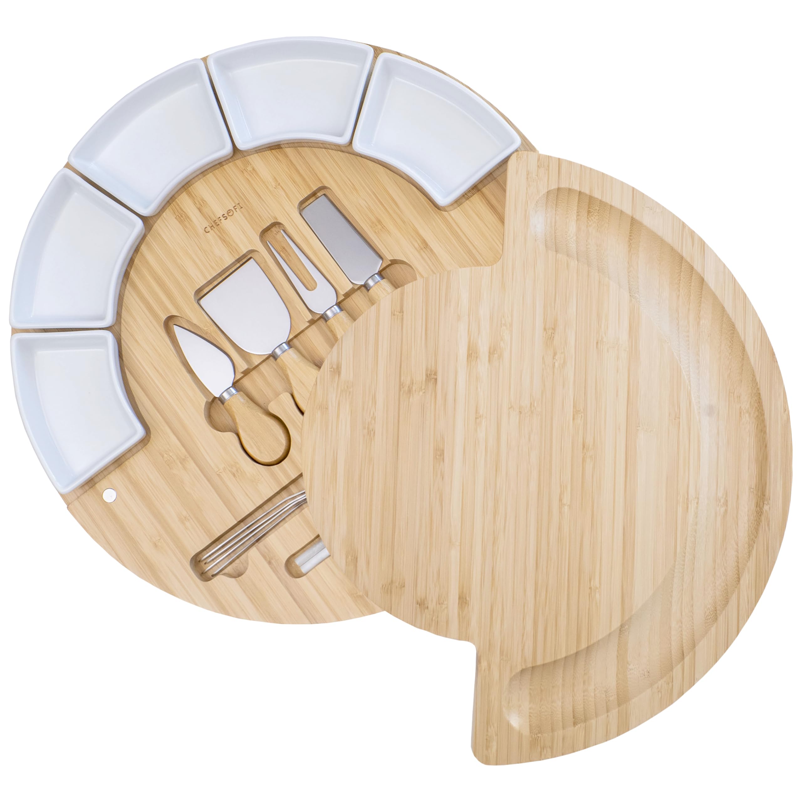 ChefSofi size comparison with hand shows 16-inch scale for ample serving