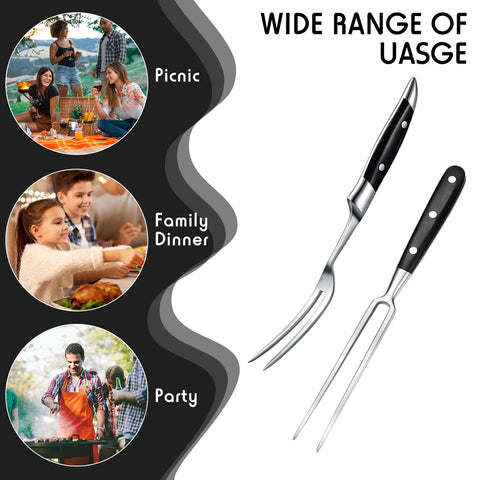 CHENGU forks on a dining table setting illustrating serving convenience benefit