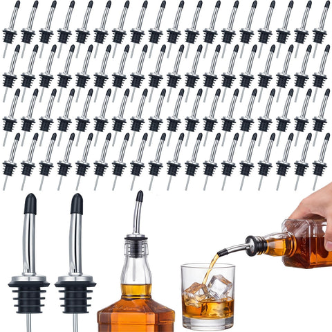 CHENGU front packaging of 72 silver pour spouts showing quantity and finish
