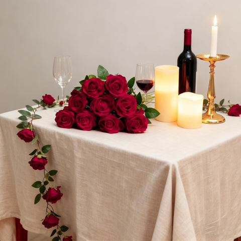 Cherica DIY wall art with roses attached to frame, craft flexibility benefit