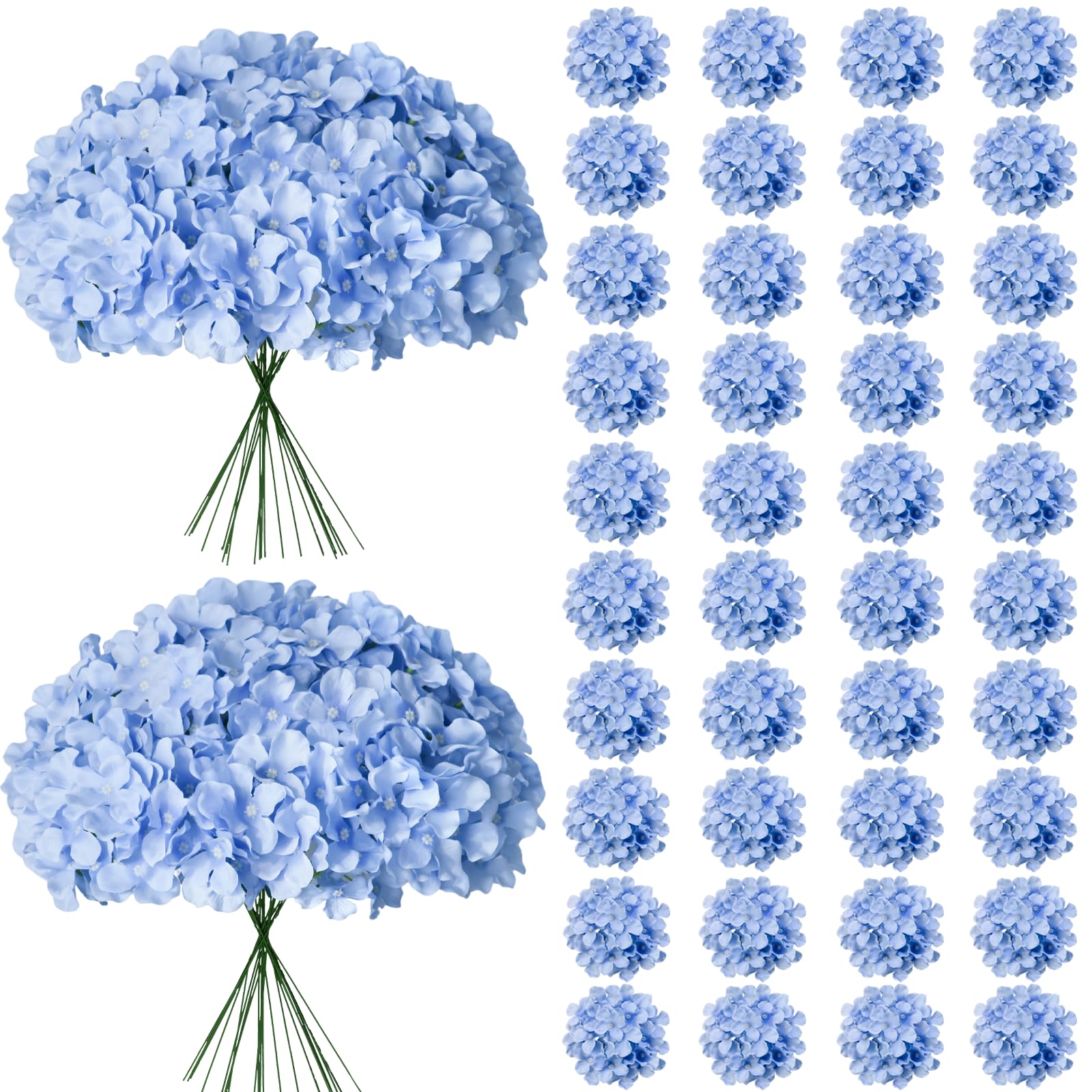 Cherica front packaging showing bulk blue hydrangea set benefit of value