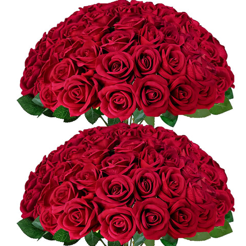 Cherica front packaging showing 50-piece rose bundle, convenient for events