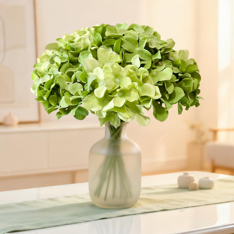 Cherica porch display with hydrangeas adding long-lasting decorative charm