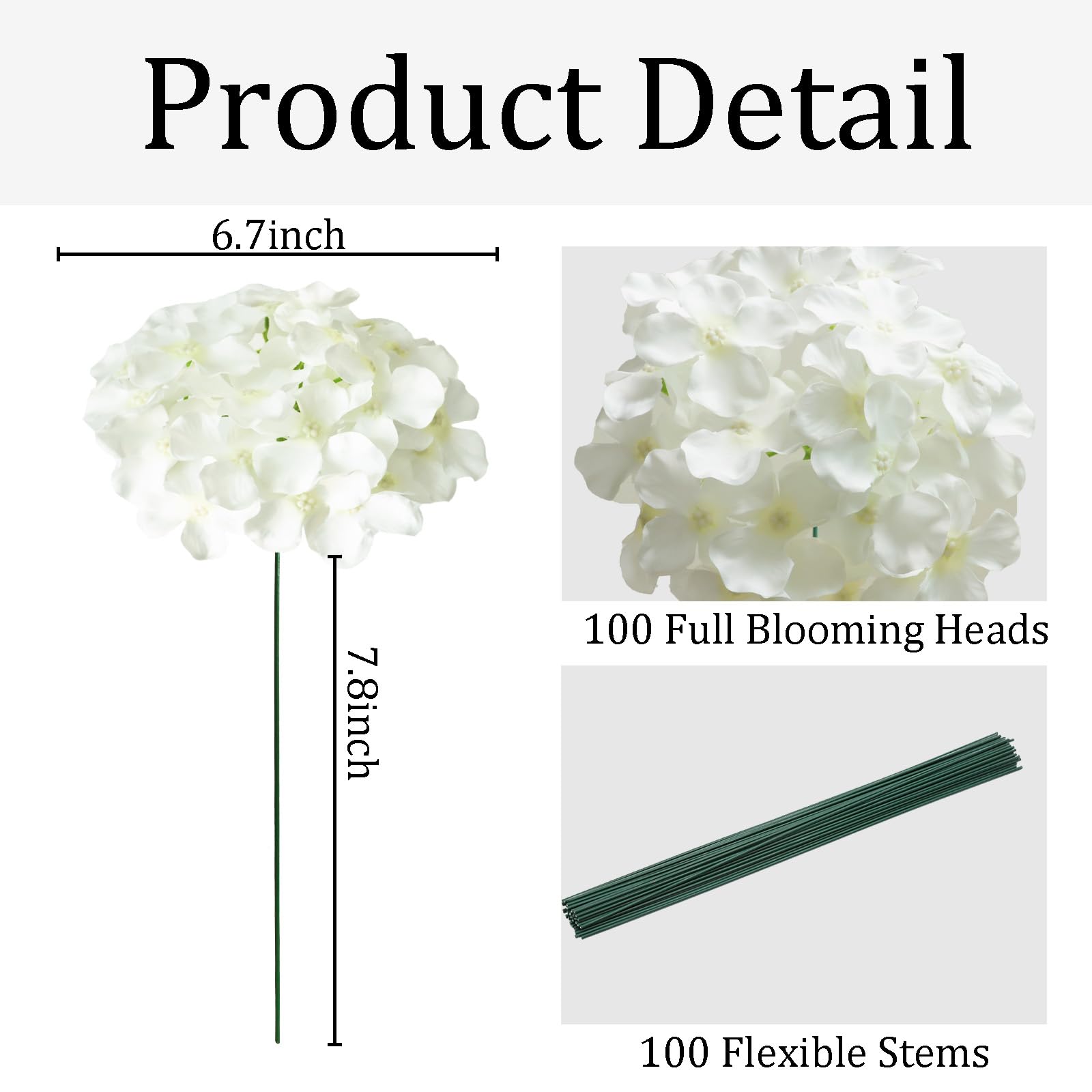 Cherica stem detail demonstrating bendable stems for easy arranging benefit