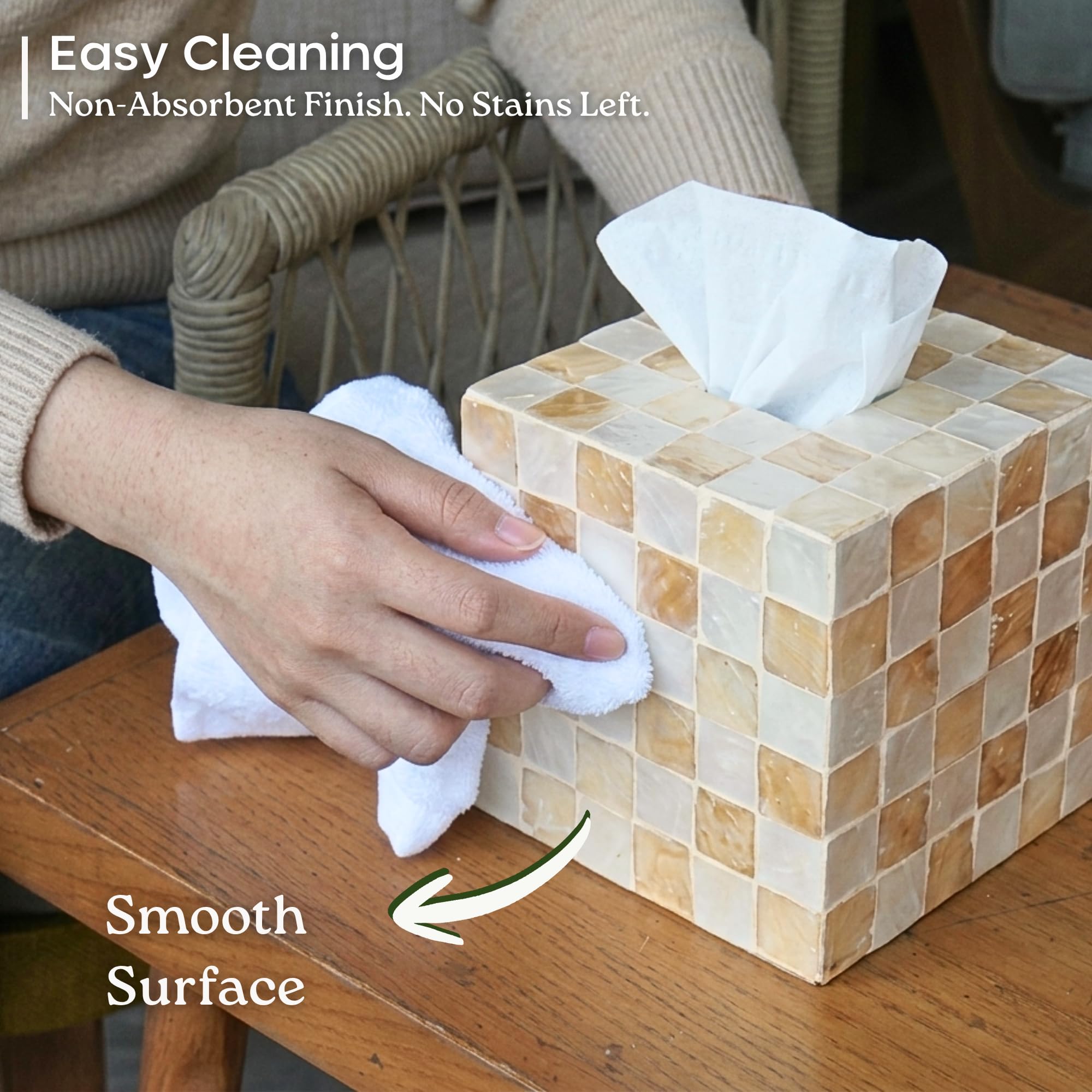 CHI AN HOME beside standard 60-count box to demonstrate compact fit