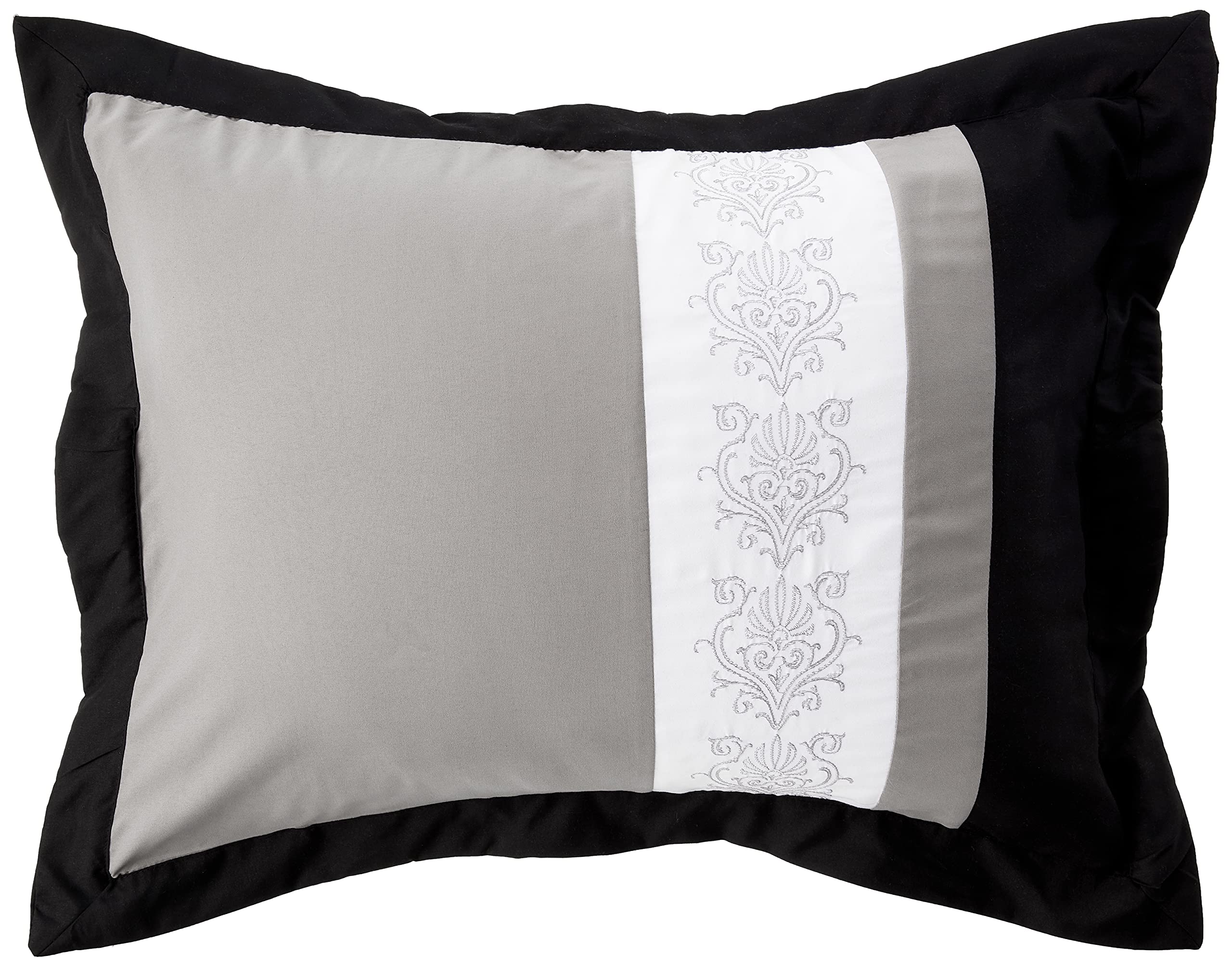 Chic Home set laid out with comforter, shams, pillows and sheet set illustrating full contents