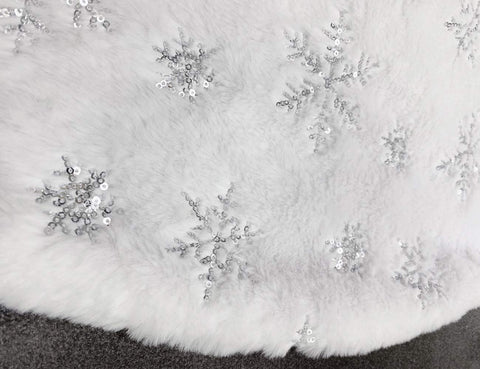 CHICHIC detail of silver sequin snowflake embellishments adding subtle sparkle