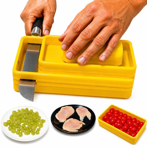 Chicken Slicer front view showing compact design and quick prep benefit