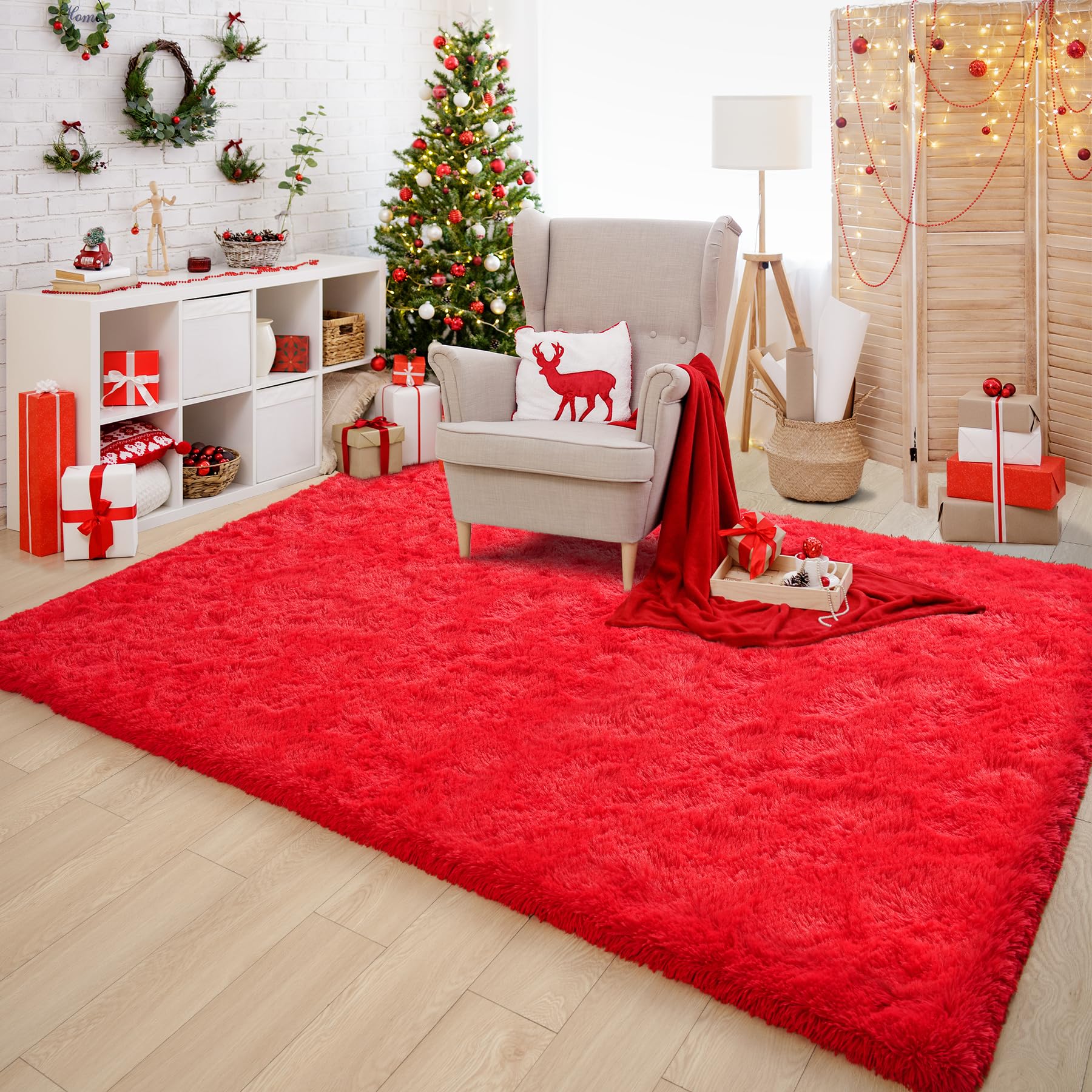 Chicrug child playing on rug highlights kid-friendly softness