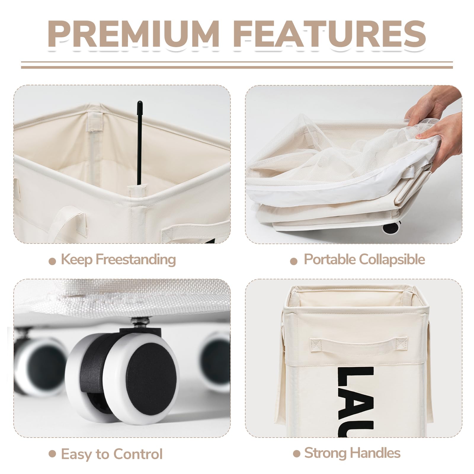 CHICVITA collapsed flat for compact storage saving closet space and easy stowaway