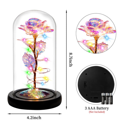 Childom styled on nightstand demonstrating bedside ambience and maintenance-free charm