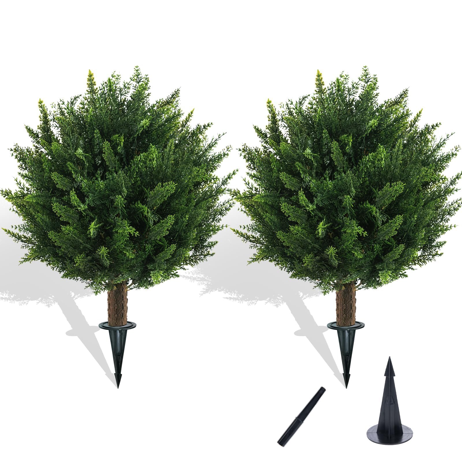 Chillchard front packaging showing two faux bushes and boxed kit for easy setup