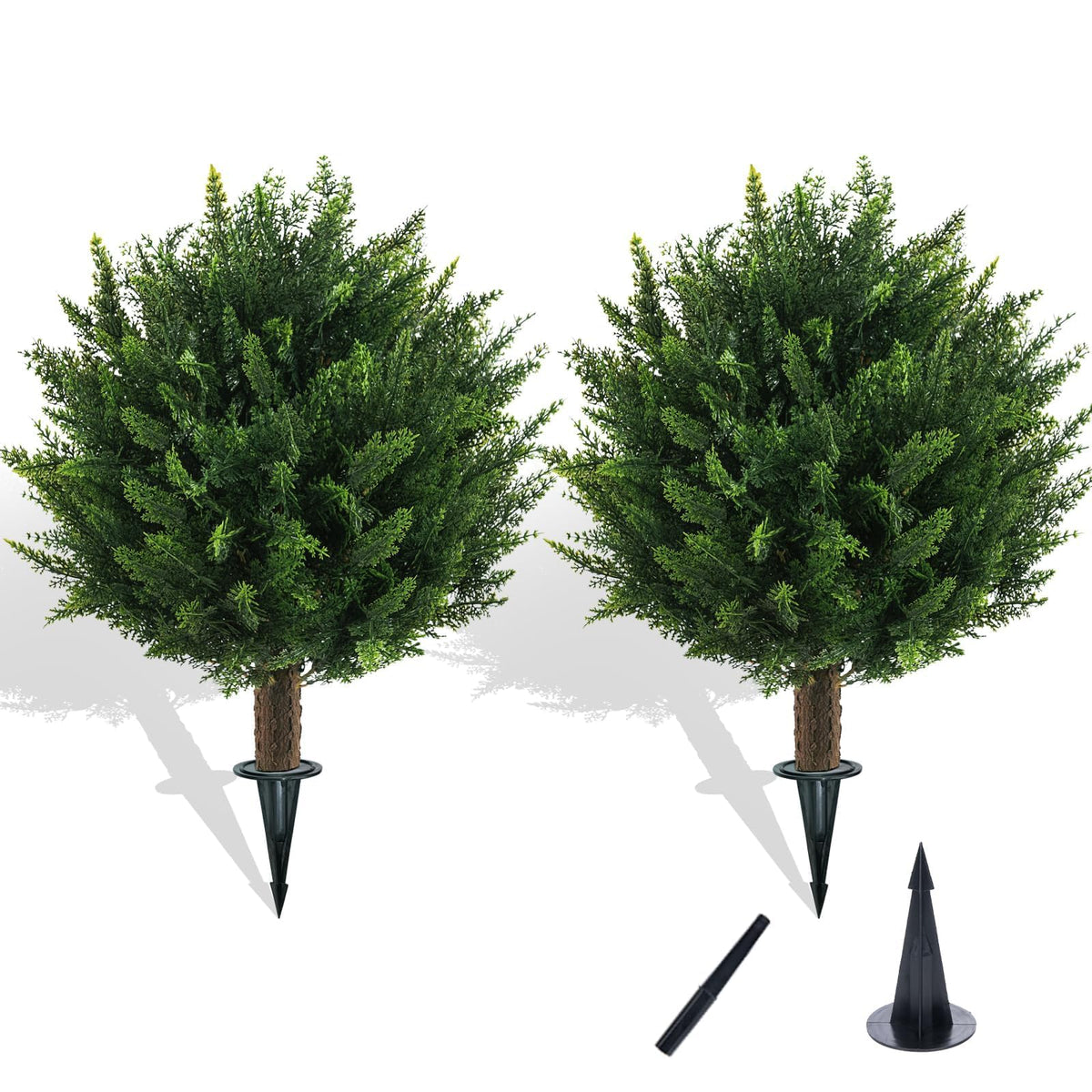 Chillchard front packaging showing two faux bushes and boxed kit for easy setup