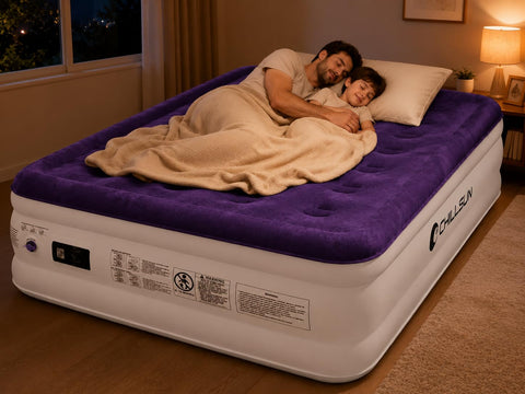 CHILLSUN mattress folded in travel bag for easy portability