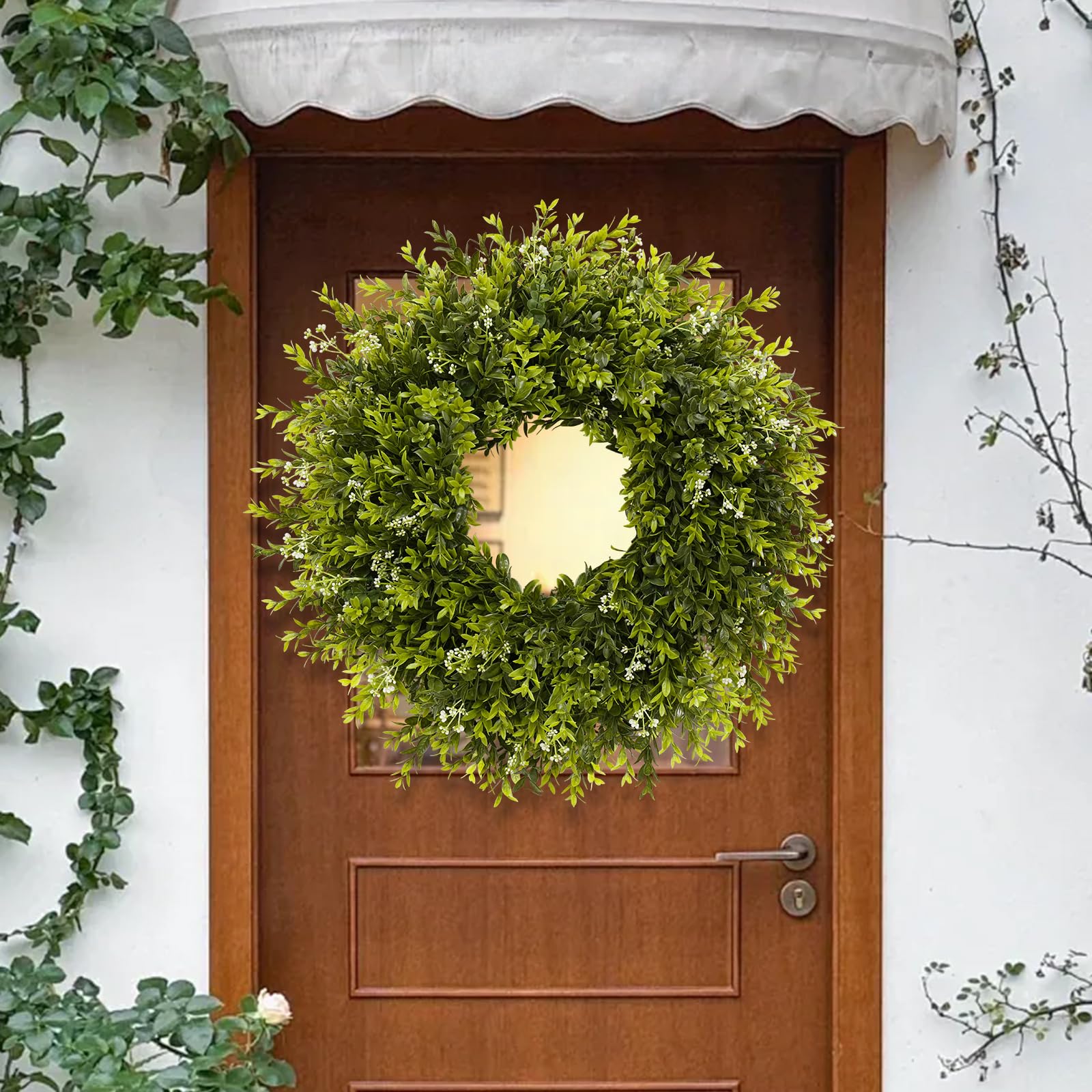 Chiyinbao wreath side view demonstrating full rounded profile
