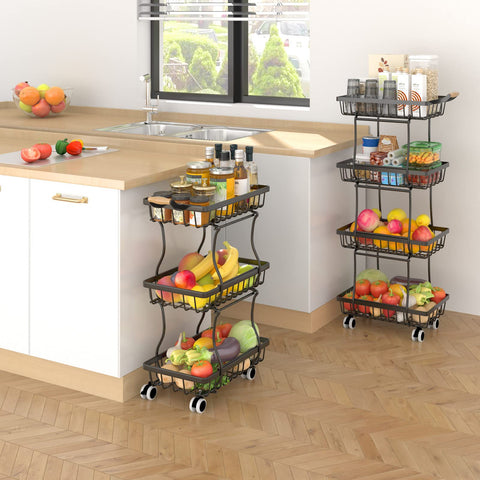 CHLORYARD single wire basket placed on pantry shelf showing modular use and tidy storage