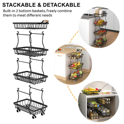 CHLORYARD converted two-base baskets on countertop showing versatile setup for countertop storage