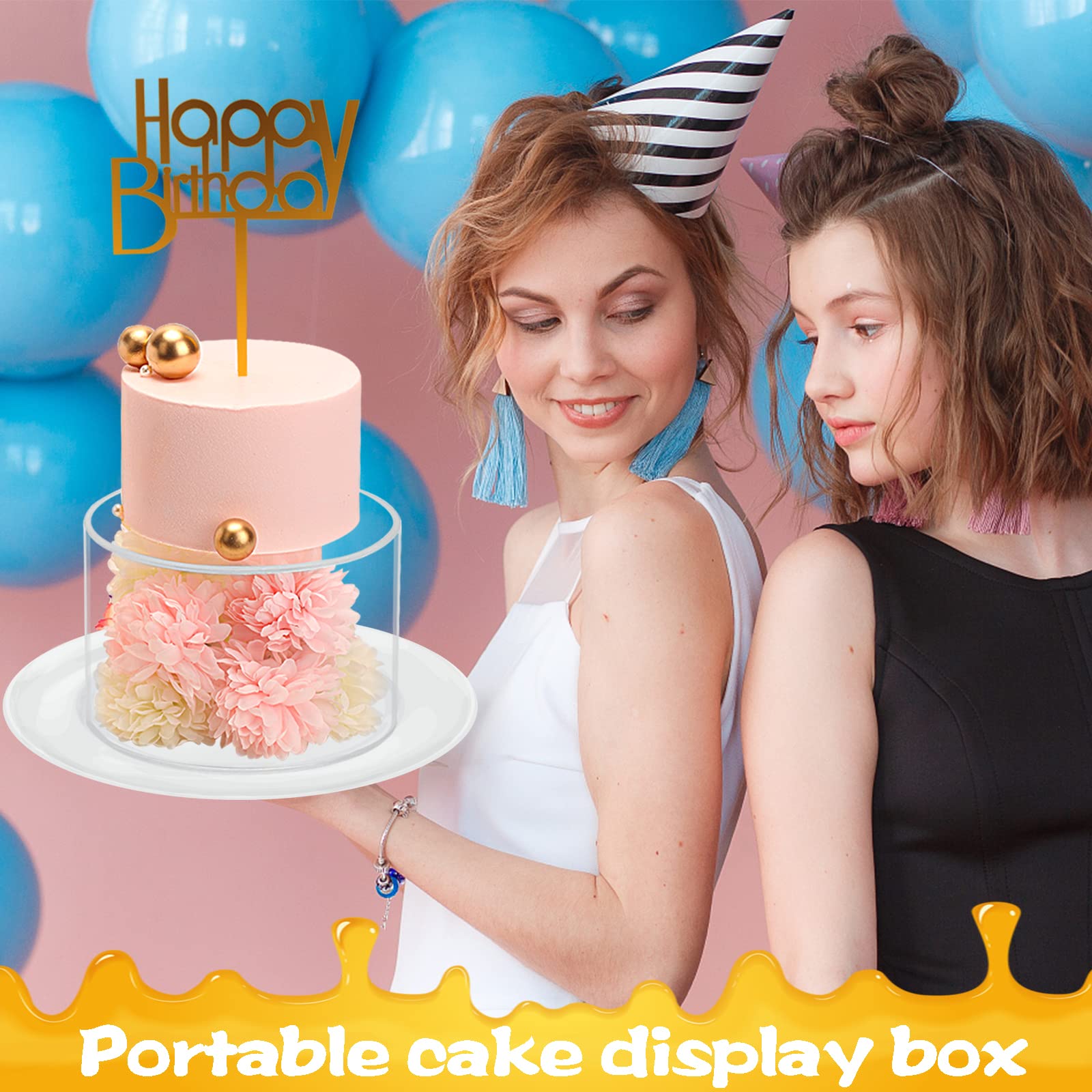 Choowin stacked tiers with cake illustrating multi-tier presentation capability