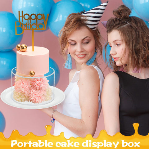 Choowin stacked tiers with cake illustrating multi-tier presentation capability