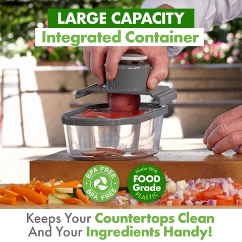 CHOPZILLA next to common items to show compact size and space-saving