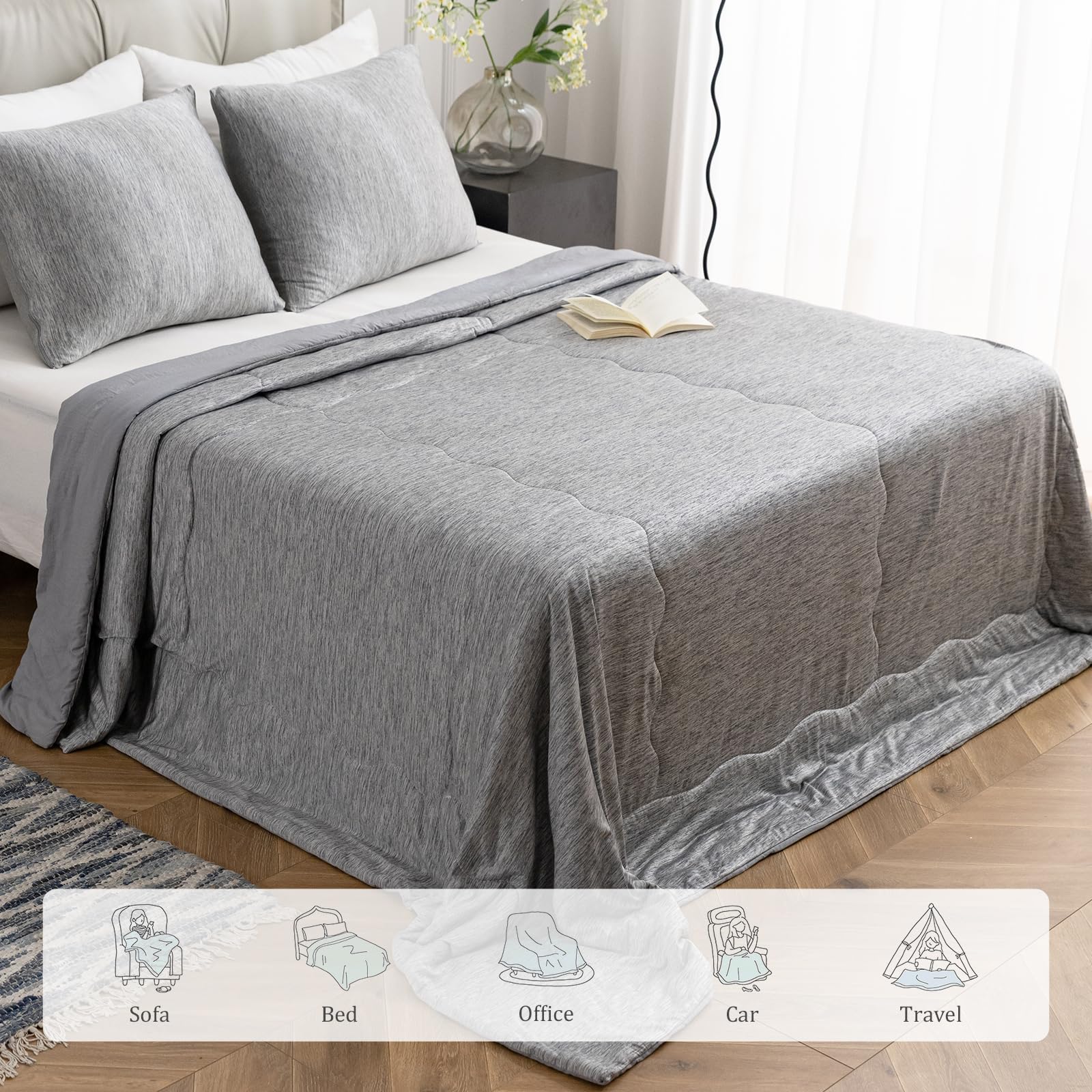 CHOSHOME care label and stitching detail demonstrating machine-washable convenience and durability