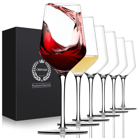 Chouggo front packaging showing six glasses and premium gift box benefit presentation