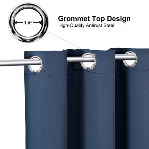 ChrisDowa close-up of silver grommet detail for easy rod installation benefit