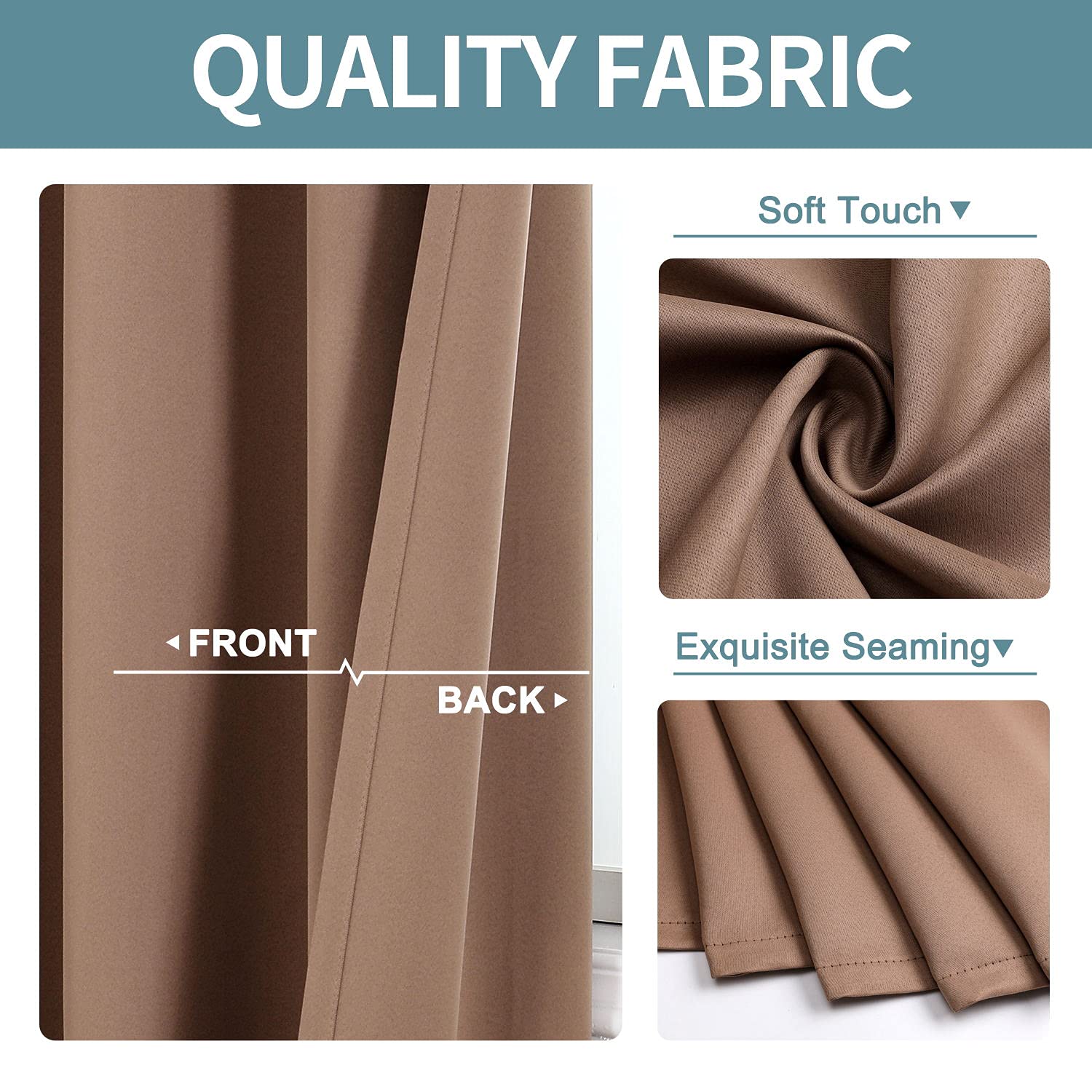 ChrisDowa fabric close-up showing soft weave and no chemical odor benefit