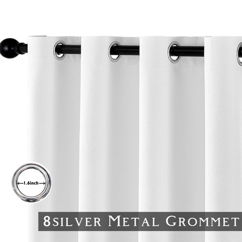 ChrisDowa silver grommet detail showing easy installation and smooth sliding benefit