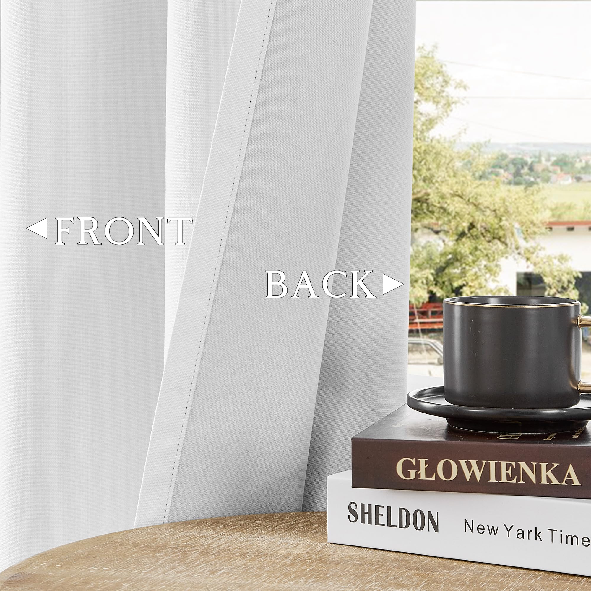 ChrisDowa curtains hung in a bedroom showing full blackout and privacy benefit