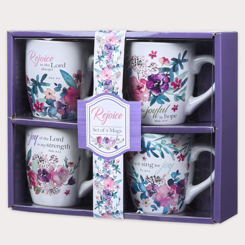 Christian Art Gifts mug underside showing glazed finish and lead-free safety claim