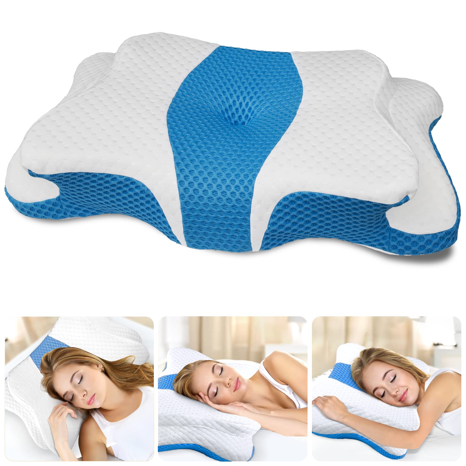 CHxxy front view showing ergonomic cervical shape and supportive profile