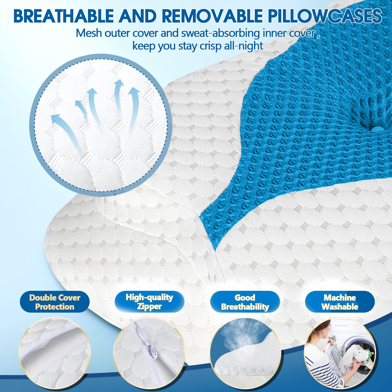 CHxxy pillow in bedroom scene improving sleep posture visually