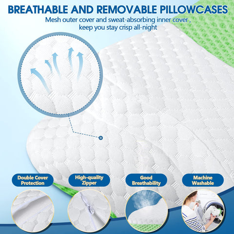 CHxxy pillow supporting a side sleeper to show proper head alignment