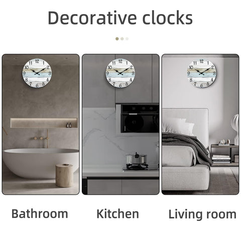 CHYLIN clock beside ruler showing 12-inch scale and sizing clarity benefit