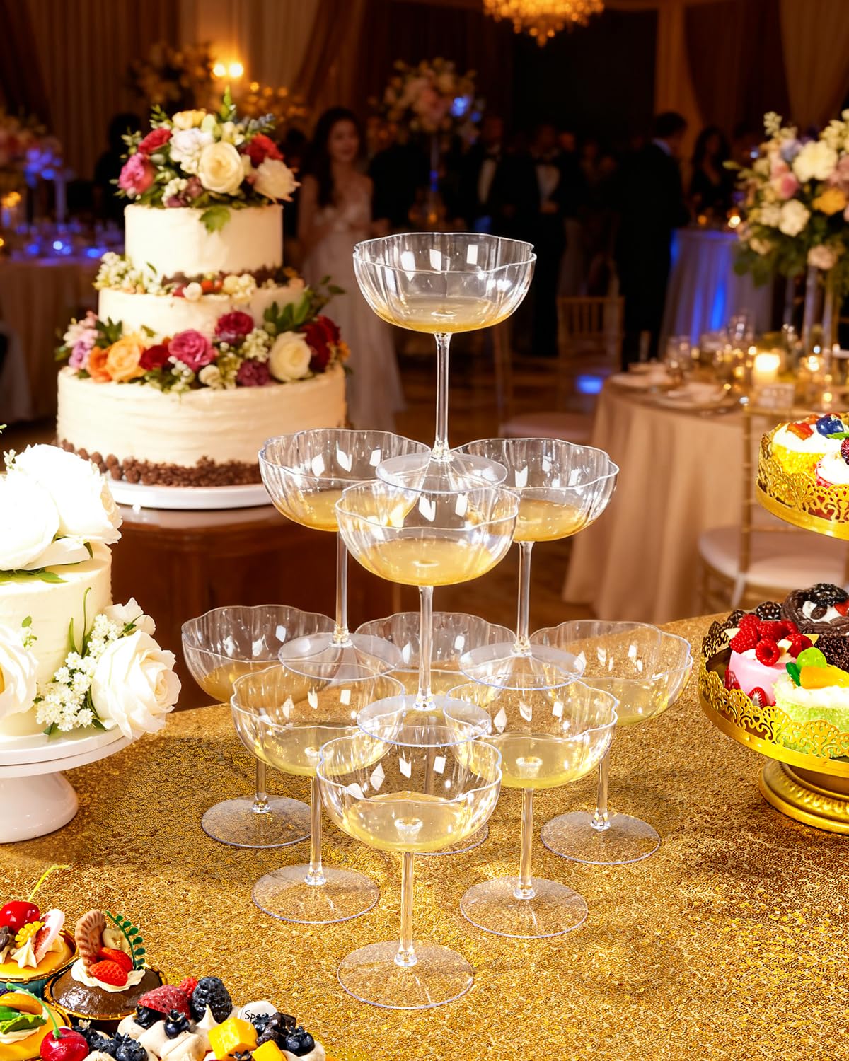 Ciaell assembled martini glass side profile for polished serving presentation