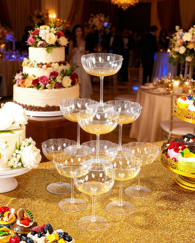 Ciaell assembled martini glass side profile for polished serving presentation