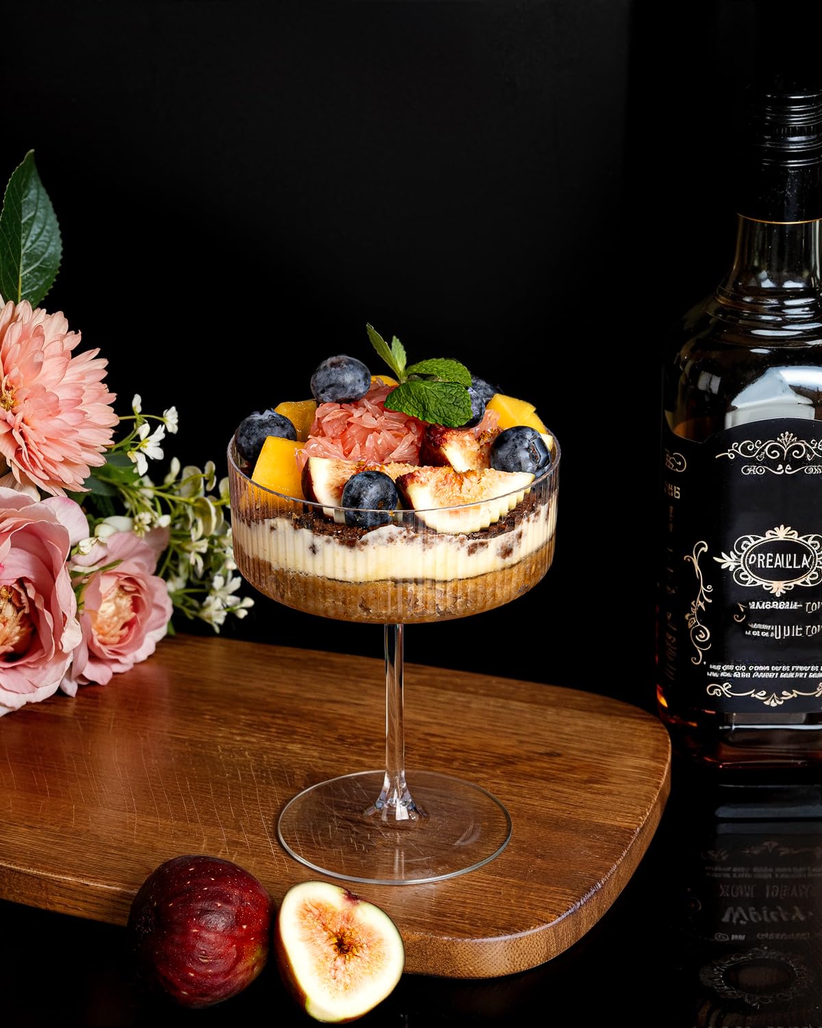 Ciaell filled cocktail Coupe in use showing stylish serving and easy cleanup