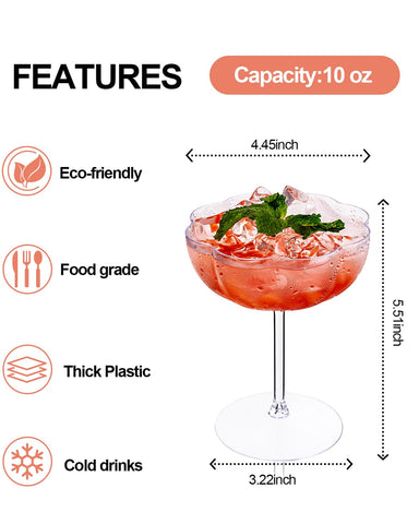 Ciaell glasses filled with cocktails showing visual appeal for events