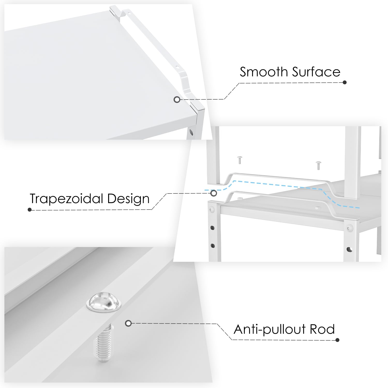 Cidaziya hardware and simple tools laid out showing quick assembly in minutes