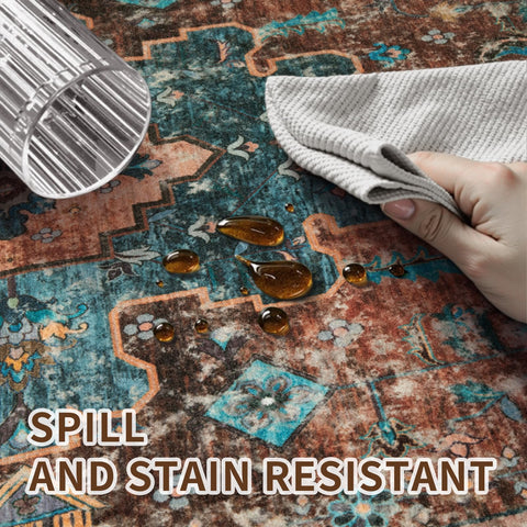 Ciicool with child and pet on rug showing safe play surface benefit