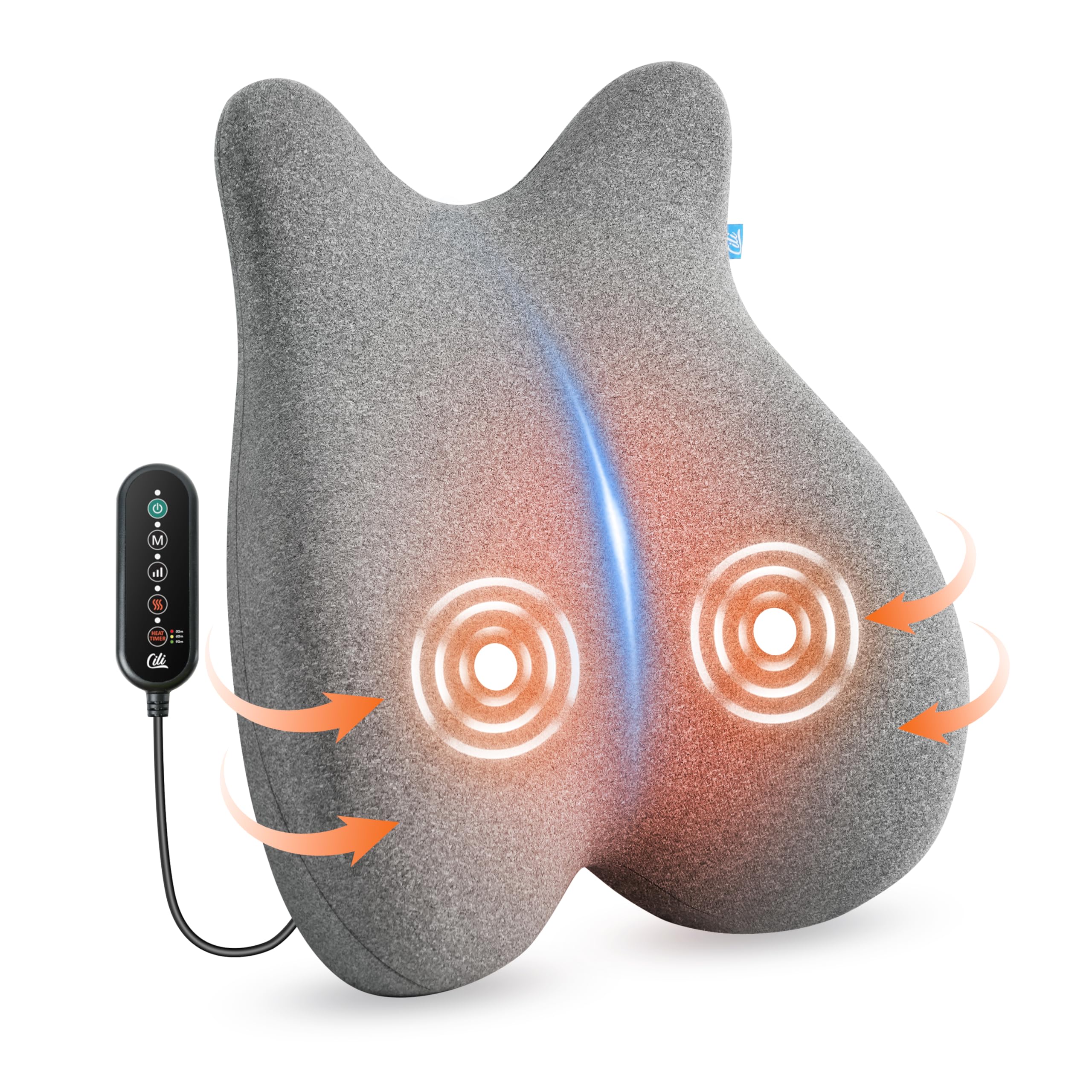 CILI front view showing lumbar pillow shape and supportive curve