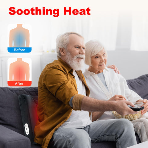 CILI pillow installed on office chair offering warmth and steady lower-back support