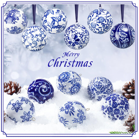 Cindeer porcelain orbs arranged in bowl showing elegant centerpiece effect