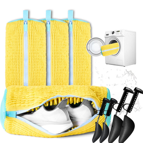 CinGiiCo front packaging showing four-piece shoe wash kit and gift box for neat storage