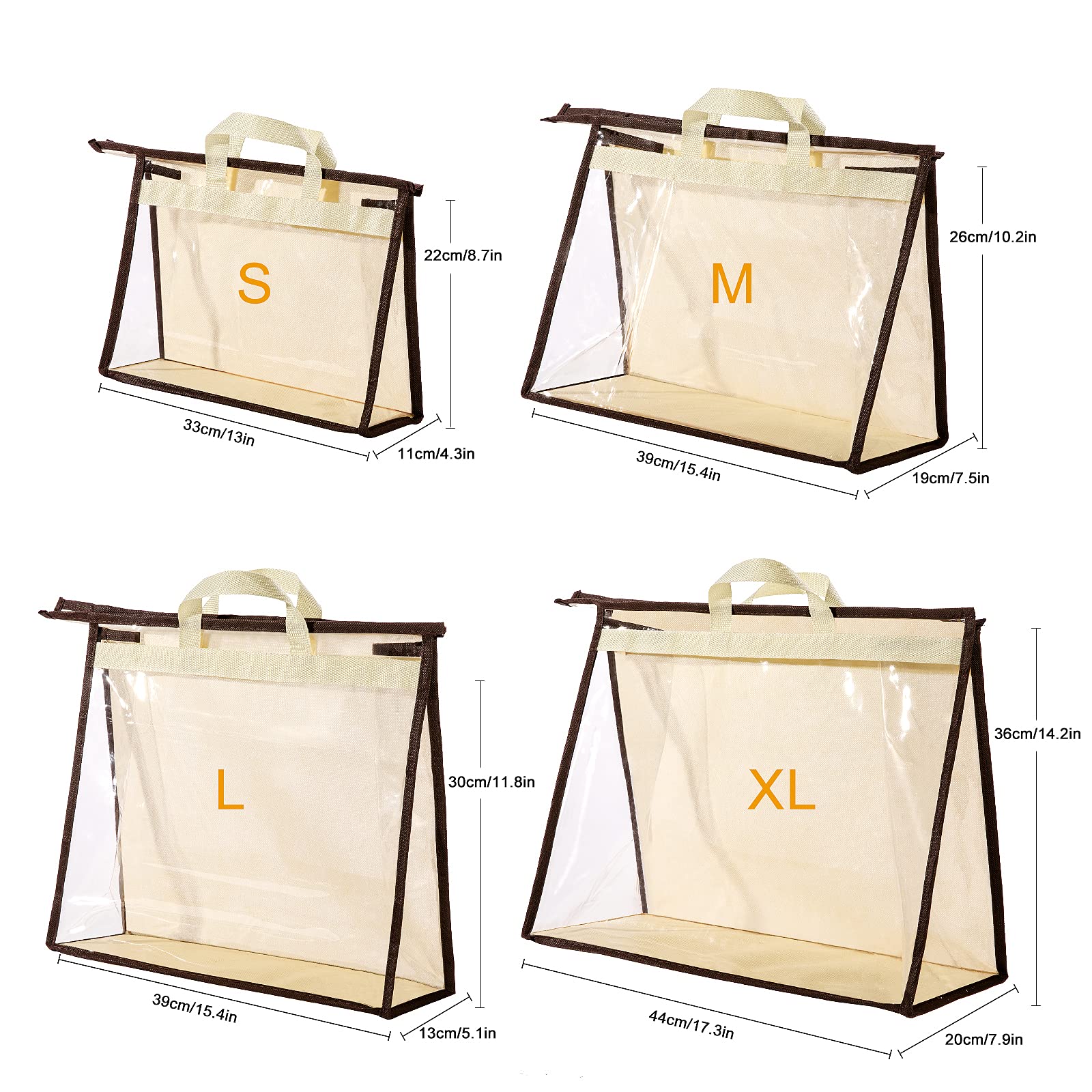 CINPIUK inside view showing purse fit preserves shape and prevents dust