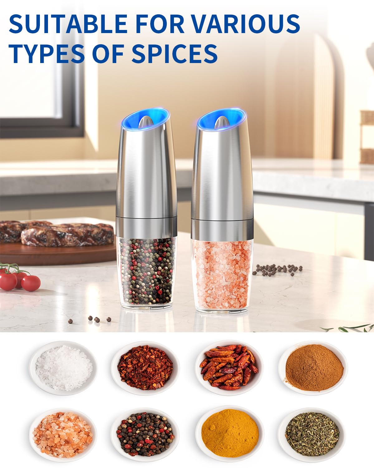 CIRCLE JOY grinder in one-handed use speeding cooking and simplifying plating