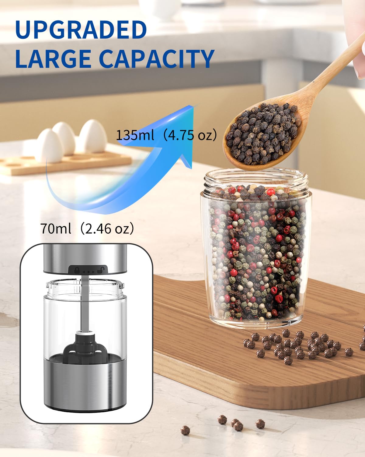 CIRCLE JOY refill cap open revealing refillable chamber for long-term savings