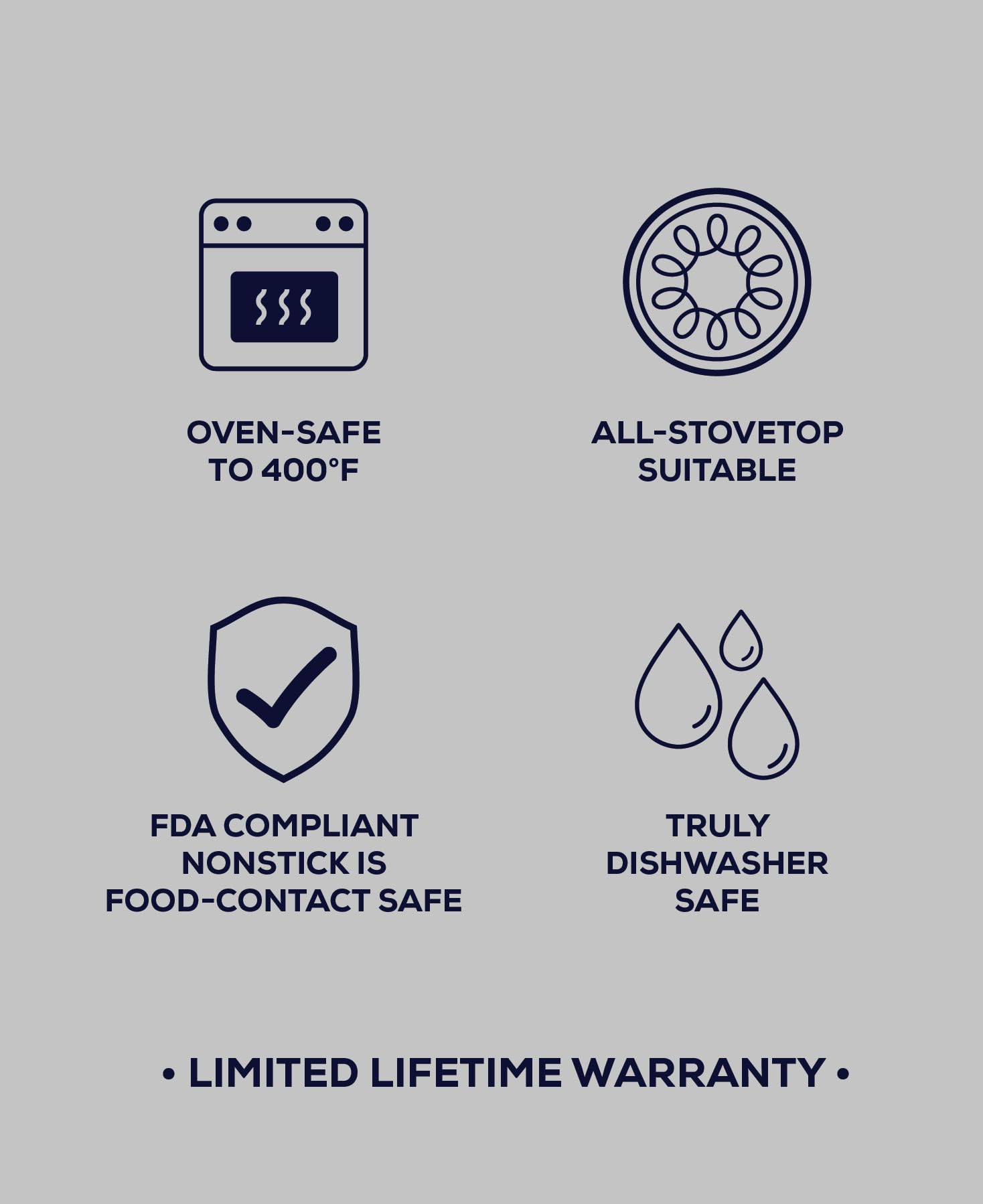 Circulon saucepan beside measuring cup illustrating compact 2-quart scale