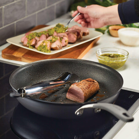 Circulon A1 Series bottom showing stainless steel induction-capable base